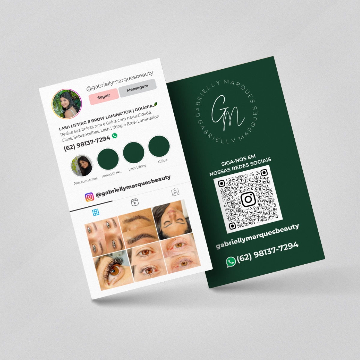 Cartão de Visita Instagram Colorido grafica online em goiania m5 digital